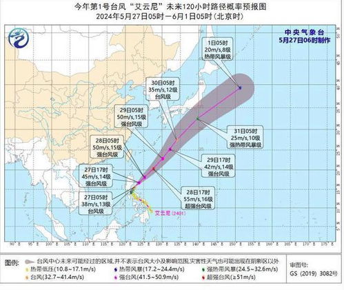 台风最新消息台风路径实时路径图（最新台风实时发布路径）